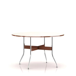 Nelson Swag Leg Dining Table Round White - view 1