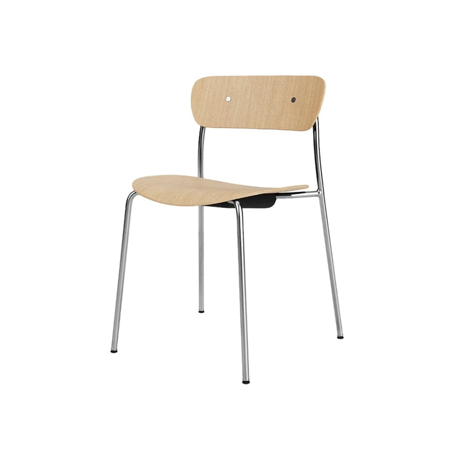 Pavilion Chair AV1 Chrome/Oak/Chrome Fitting - view 1