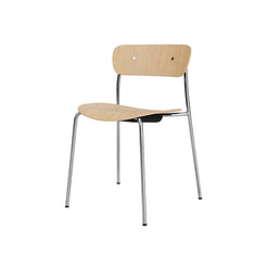 Pavilion Chair AV1 Chrome/Oak/Chrome Fitting - view 1