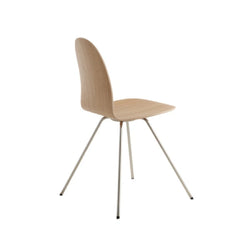 The Tongue Chair Walnut Veneer Chrome Dining Chair - view 1