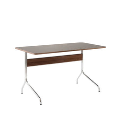 Pavilion Desk AV16 Chrome/Charcoal Walnut - view 1
