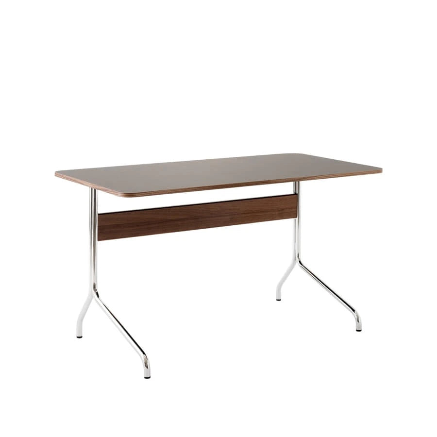 Pavilion Desk AV16 Chrome/Charcoal Walnut - view 1