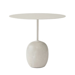 LN9 Lato Oval Table Ivory White-Crema Marble - view 1