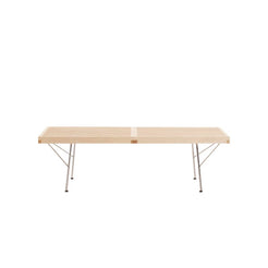 Nelson Platform Bench, Metal Base (Maple/152) - view 1