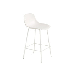 Fiber Counter Stool H65 Backrest White - view 1