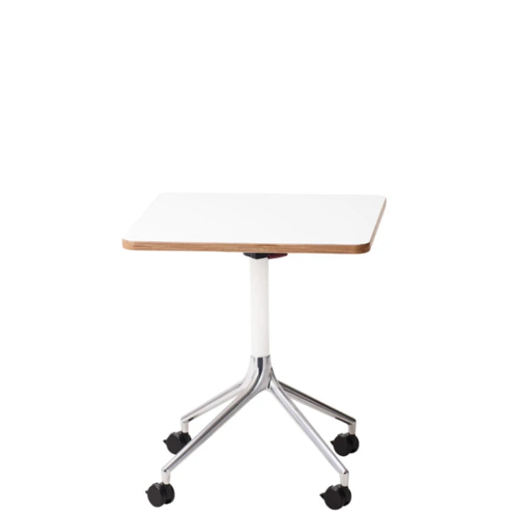 AS400 Table Square White Laminate Mobile Folding Table - view 1