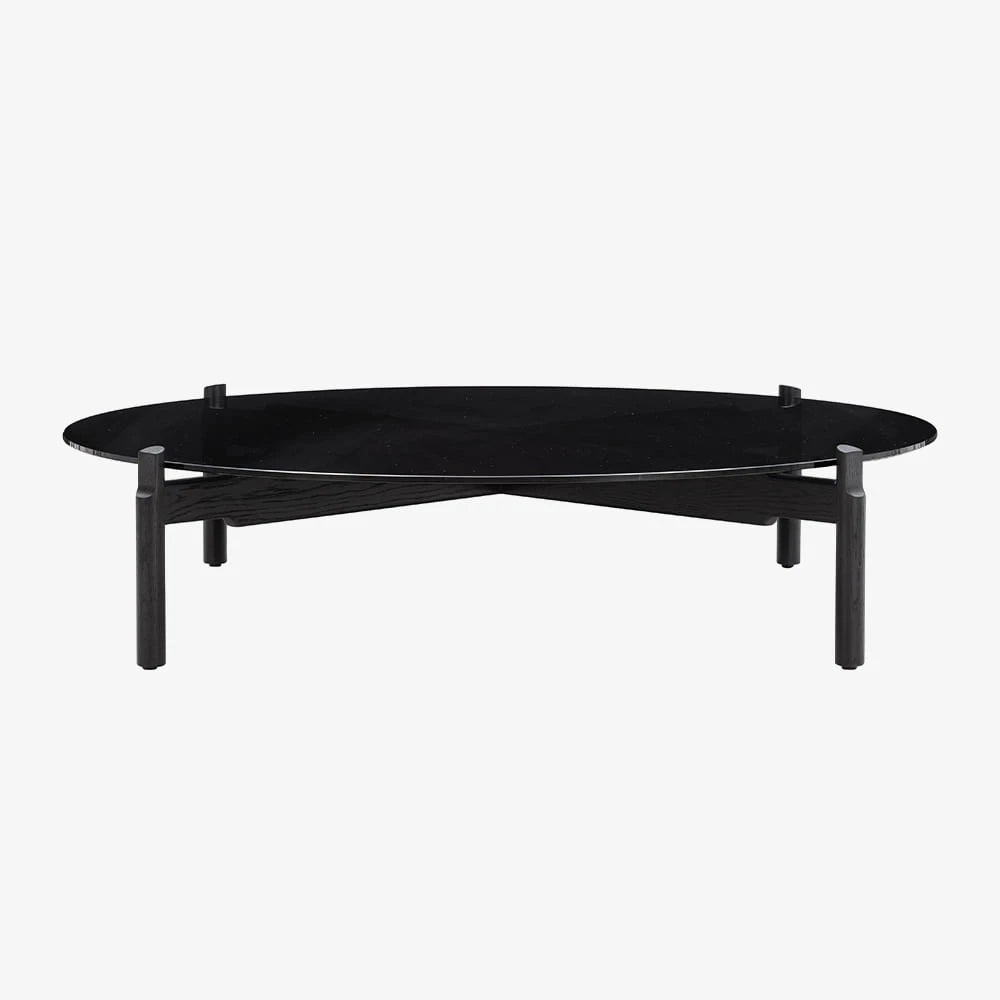 Notch Coffee Table Round Extra Large Black - view 1