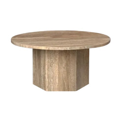 Epic Coffee Table Ø80 - Travertine - view 1