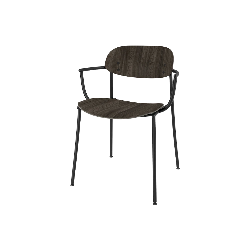 Ori Dining Armchair (Oak / Walnut) - view 1