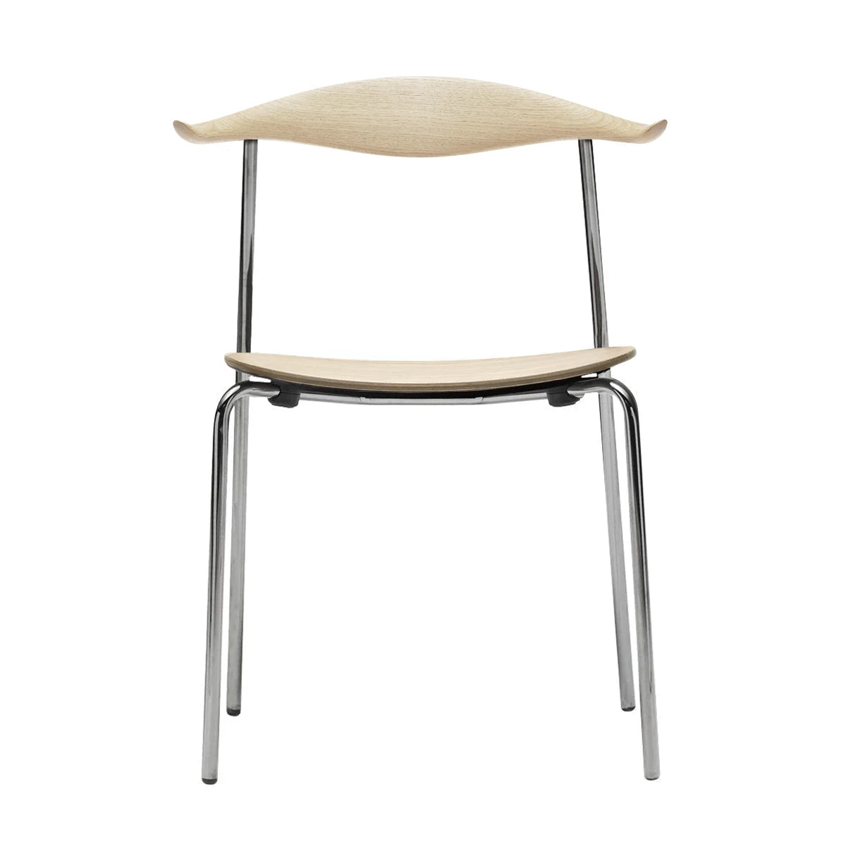 CH88T Chair Oak White Oil Stainless Steel - view 1