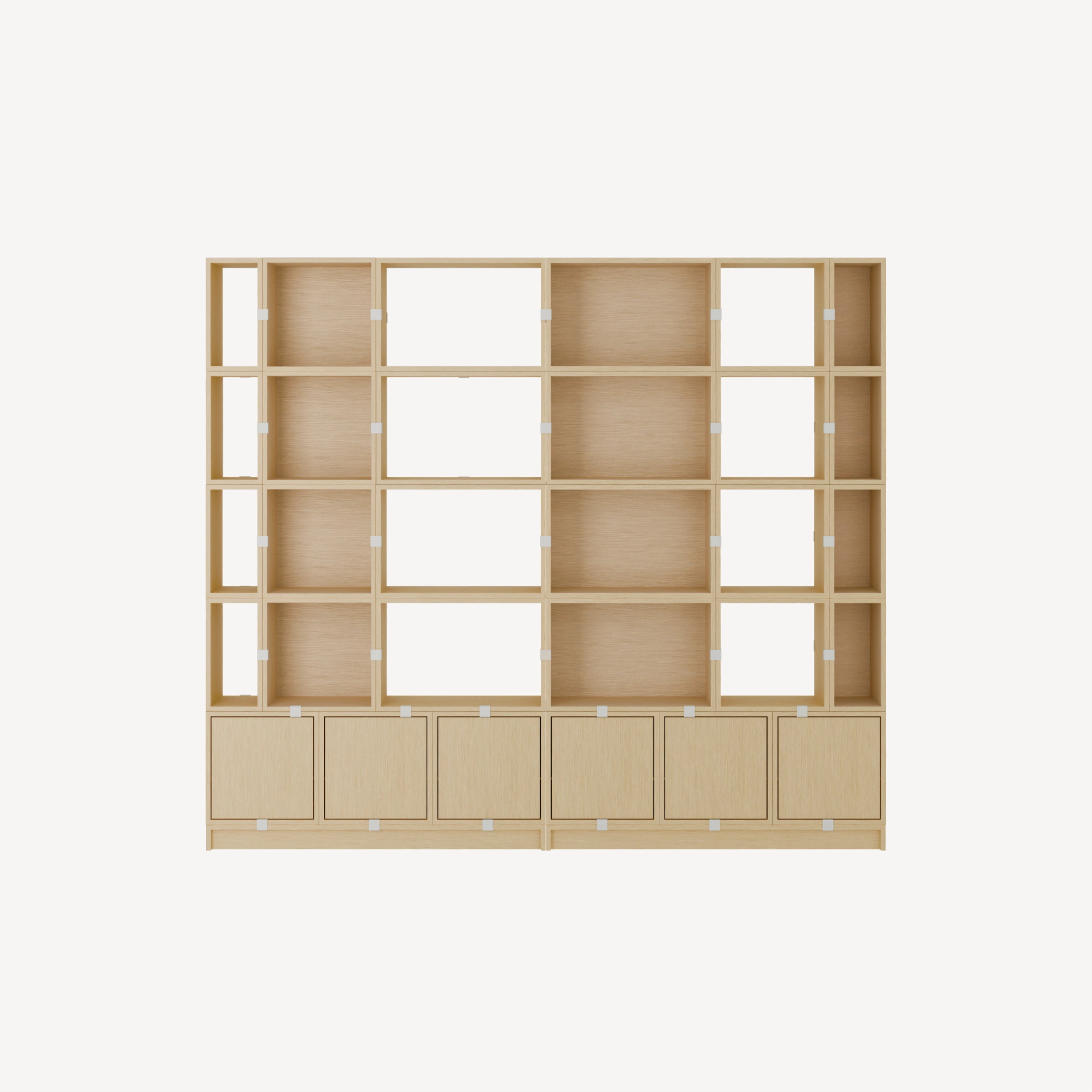 Stacked Storage System Office Storage Config.1 Oak - view 1