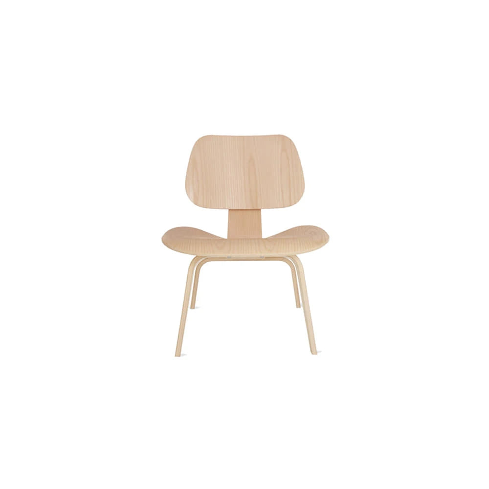 Eames Molded Plywood Lounge Chair, Wood Base (White Ash) - view 1
