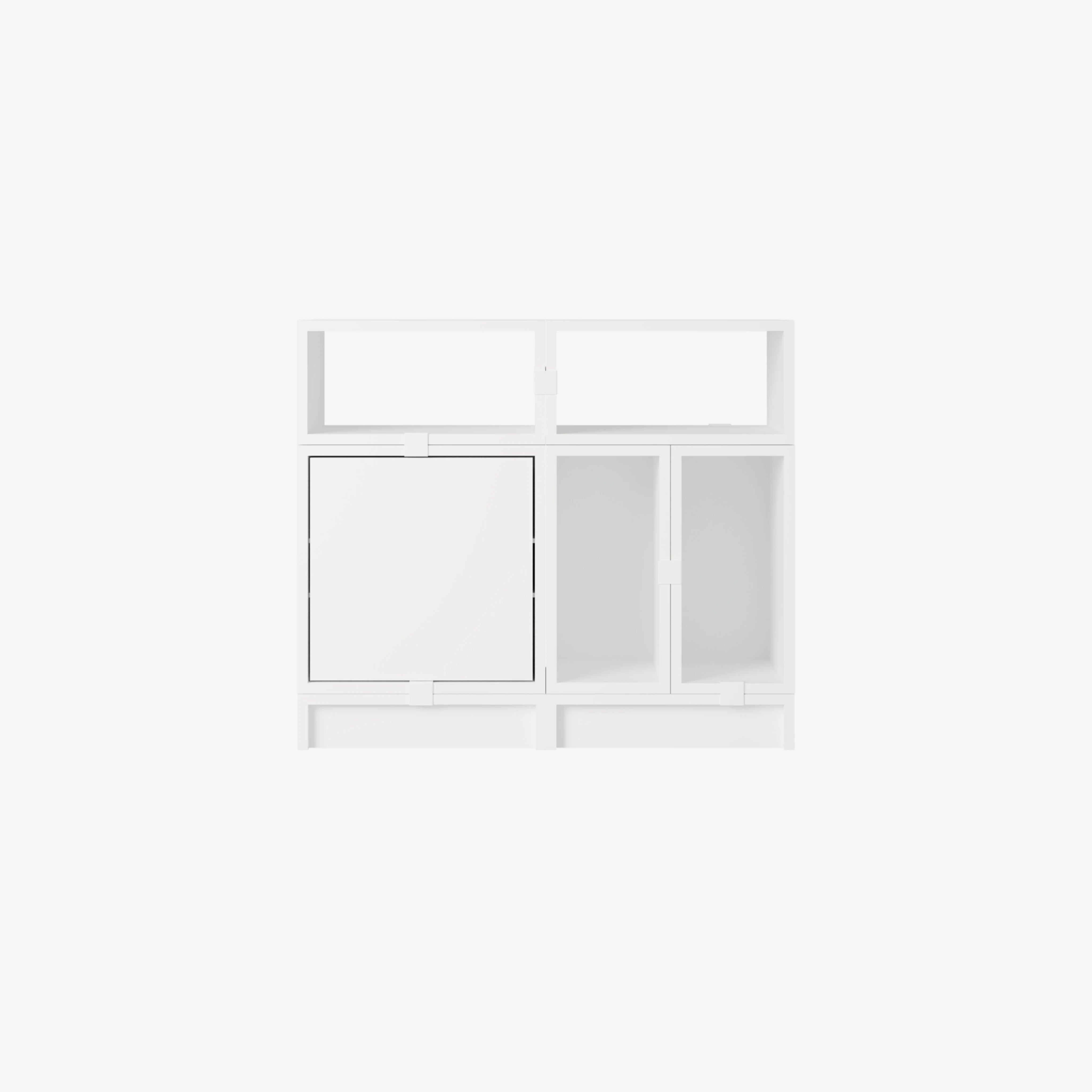 Stacked Storage System Office Storage Config.5 White - view 1