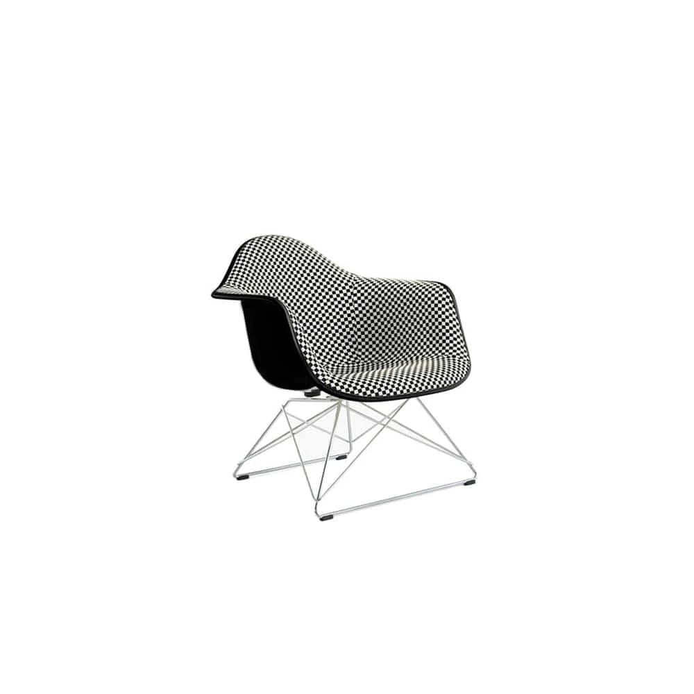Eames Low Wire Base, Arm Shell (Checker / Chrome) - view 1