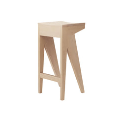 Schulz Stool H75 - Waxed Oak with White Pigment - view 1