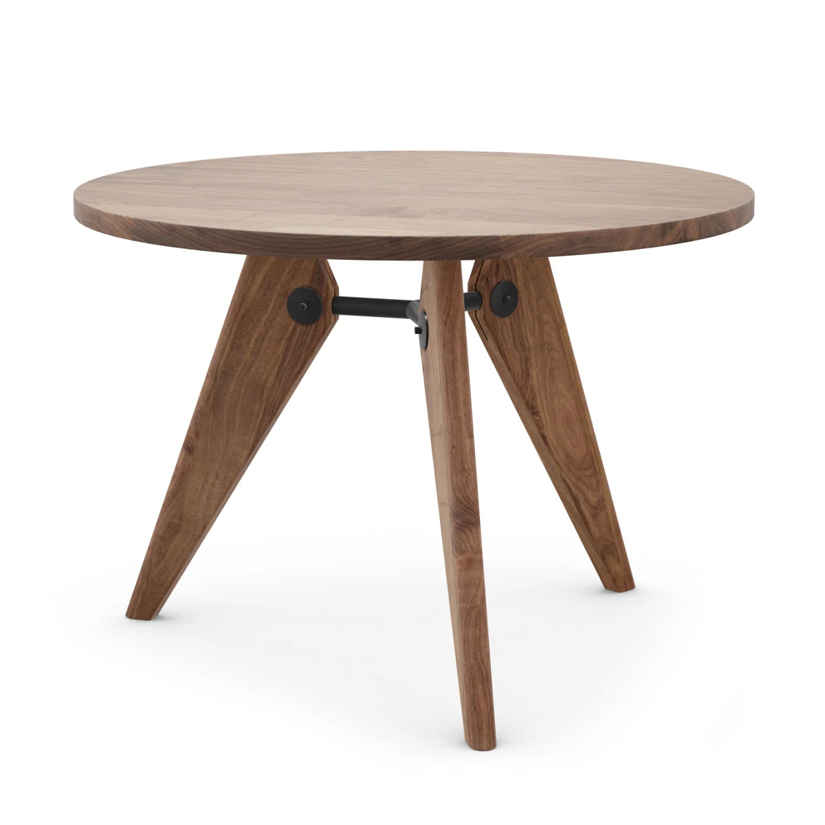 Prouve Table Gueridon Ø105 American Walnut - view 1