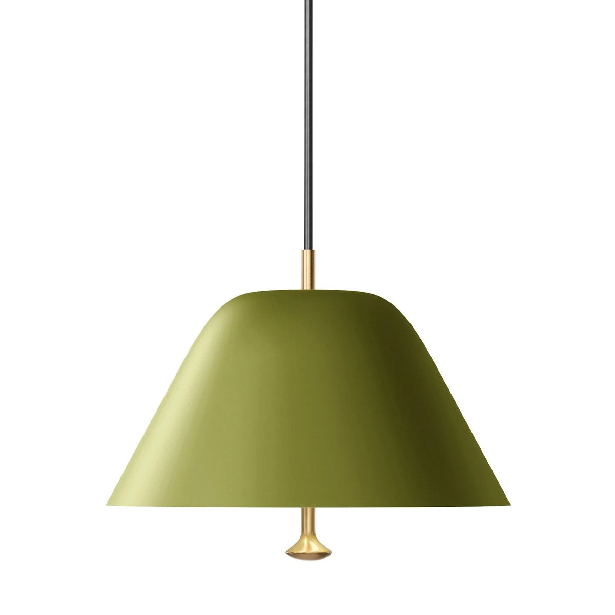 Levitate Pendant Ø28 Sage Green - Brass - view 1