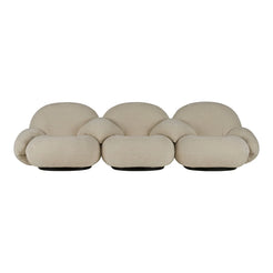 Pacha Armrest Sofa 3-Seater - Suede Beige - view 1