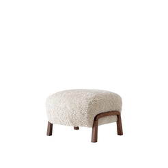Wulff Pouf ATD3 Walnut/Sheepskin Moonlight - view 1