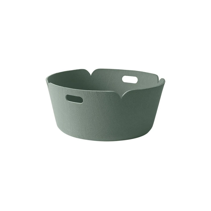 Restore Round Basket Dusty Green - view 1