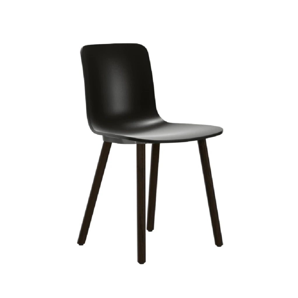 HAL RE Wood Deep Black Dark Stained Oak Dining Chair - view 1