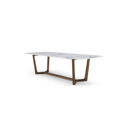 Concorde Table - Spessart Oak - Mat Bianco Carrara / L. 240 cm - view 1