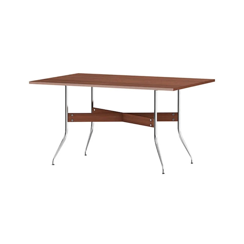 Nelson Rectangular Dining Table 137 x 91 cm - Walnut - view 1
