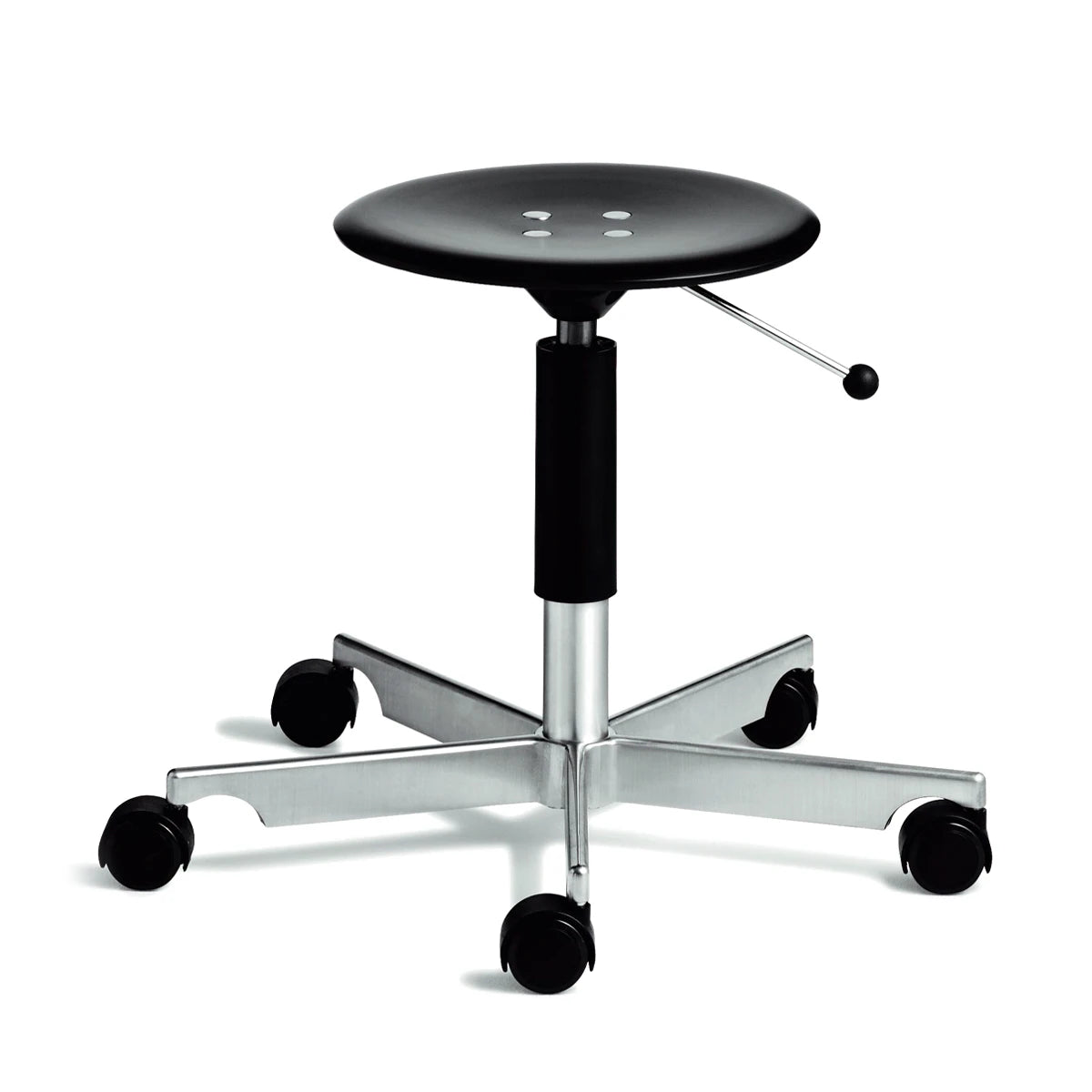 Kevi Stool 2532 Black-Aluminium Frame - view 1