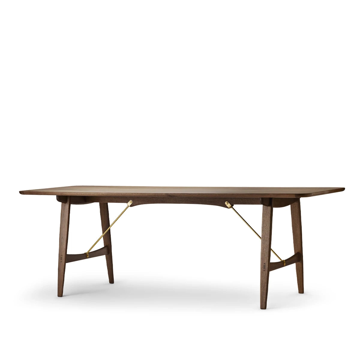 BM1160 Hunting Table Walnut-Oil Brass or Stainless Steel - view 1