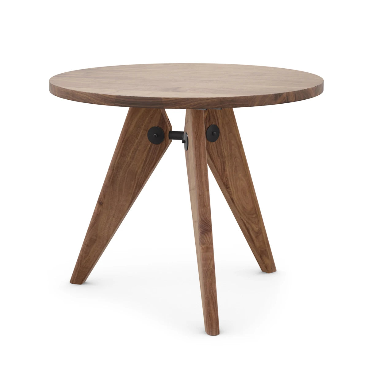 Prouve Table Gueridon Ø90 American Walnut - view 1