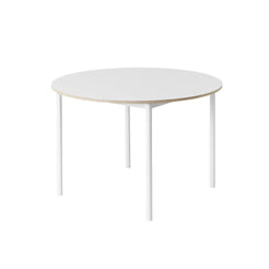 Base Laminate White Round Dining Table - view 1