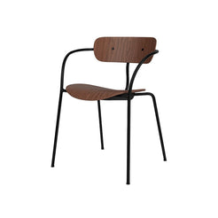 Pavilion Armchair AV2 Black/Lacquered Walnut/Black Fitting - view 1
