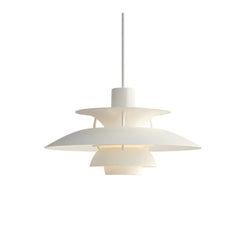 PH 5 Monochrome White Pendant Ceiling Lamp - view 1