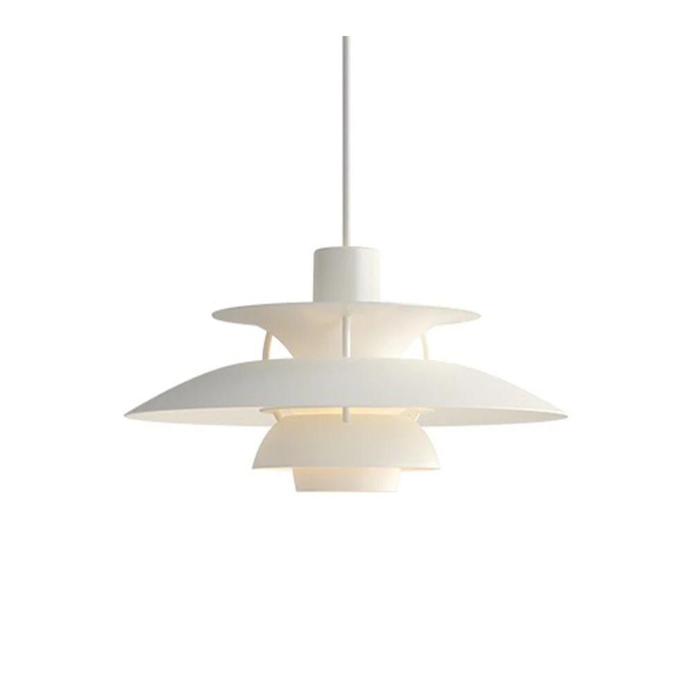 PH 5 Monochrome White Pendant Ceiling Lamp - view 1