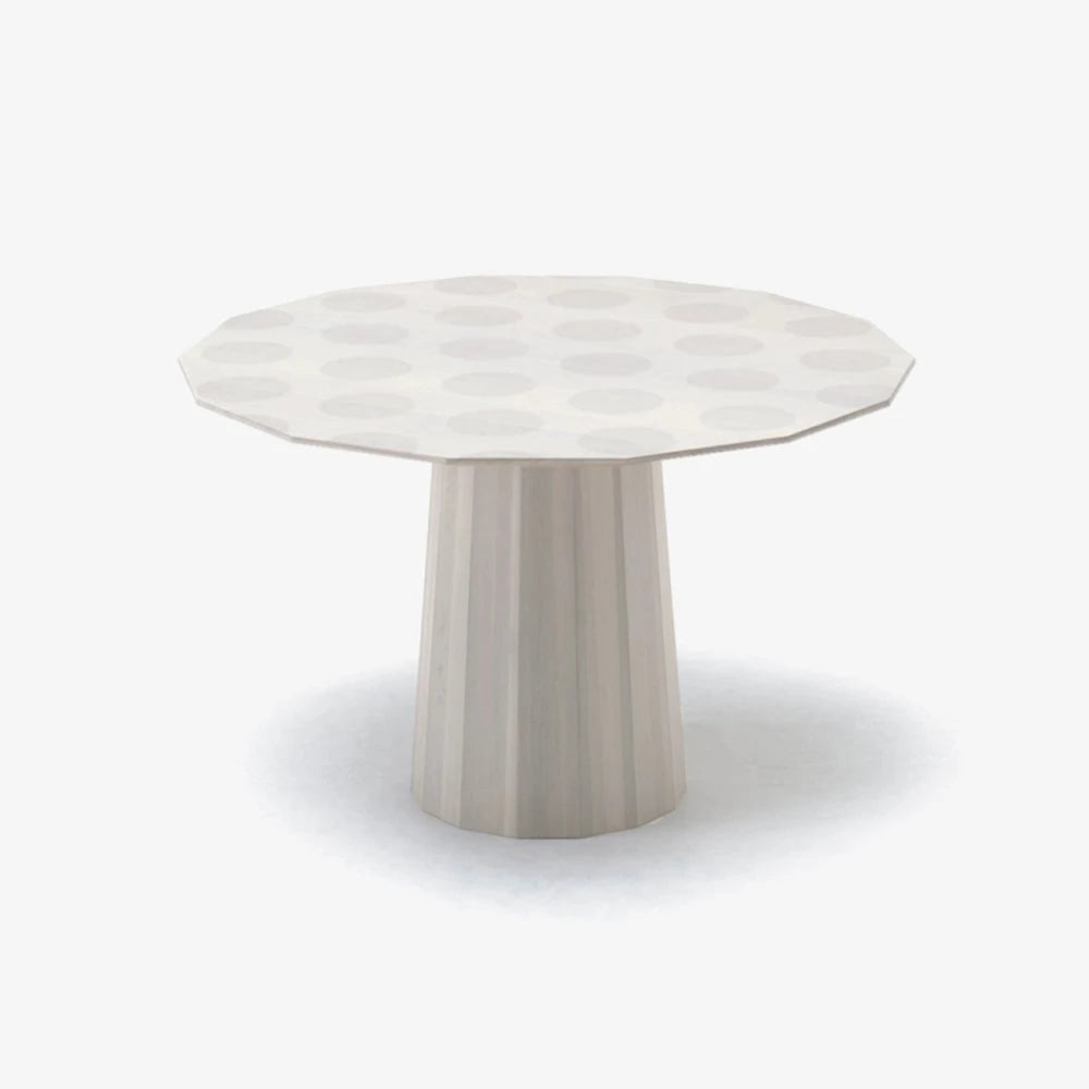 Colour Wood Dining Table 120 Gray Dot - view 1