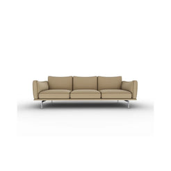 Happy Jack 3-Seater Sofa - Leather Velvety Sesame - view 1