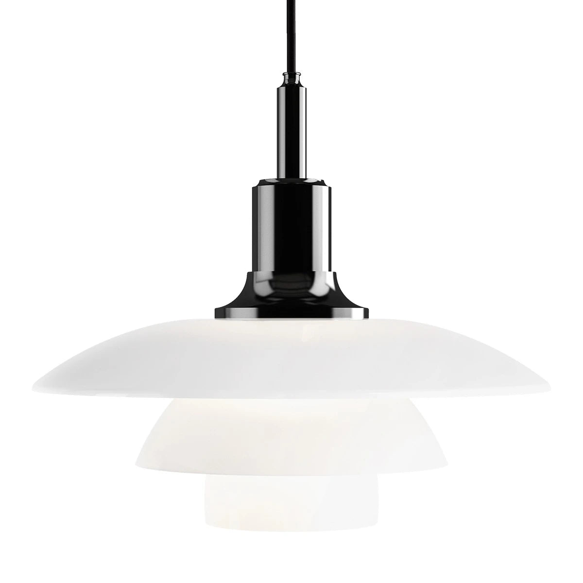 PH 3½-3 Glass Pendant Black - view 1