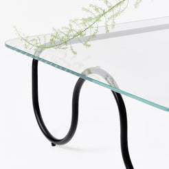 Black F-Wave Coffee Table - view 1