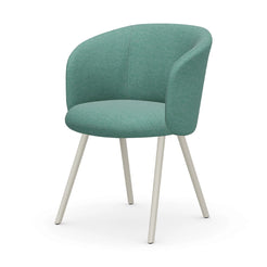 Mikado Armchair Dumet Pale Blue-Emerald Leg Chalk Power Coated - view 1