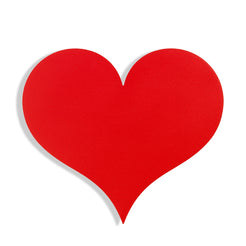 Metal Wall Relief Little Heart Red - view 1