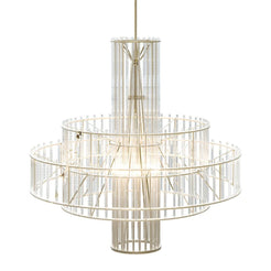 Big Aluminium Cut-glass Chandelier ø200 - view 1
