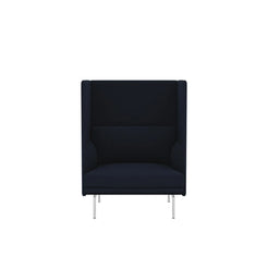Outline Highback Sofa 1seater Aluminum/Vidar554 - view 1