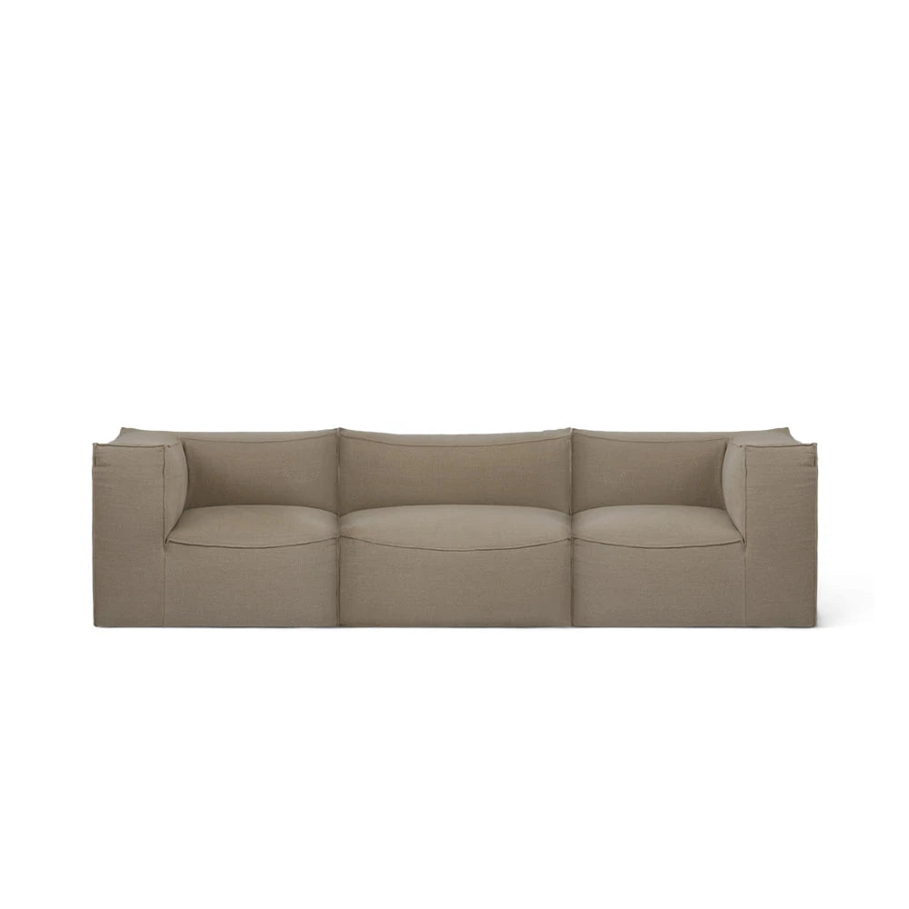 Catena Bouclé Sand Sofa - view 1