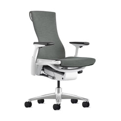 Embody Work Chair White-Titanium-Feather Grey (Fabric - Medley) - view 1