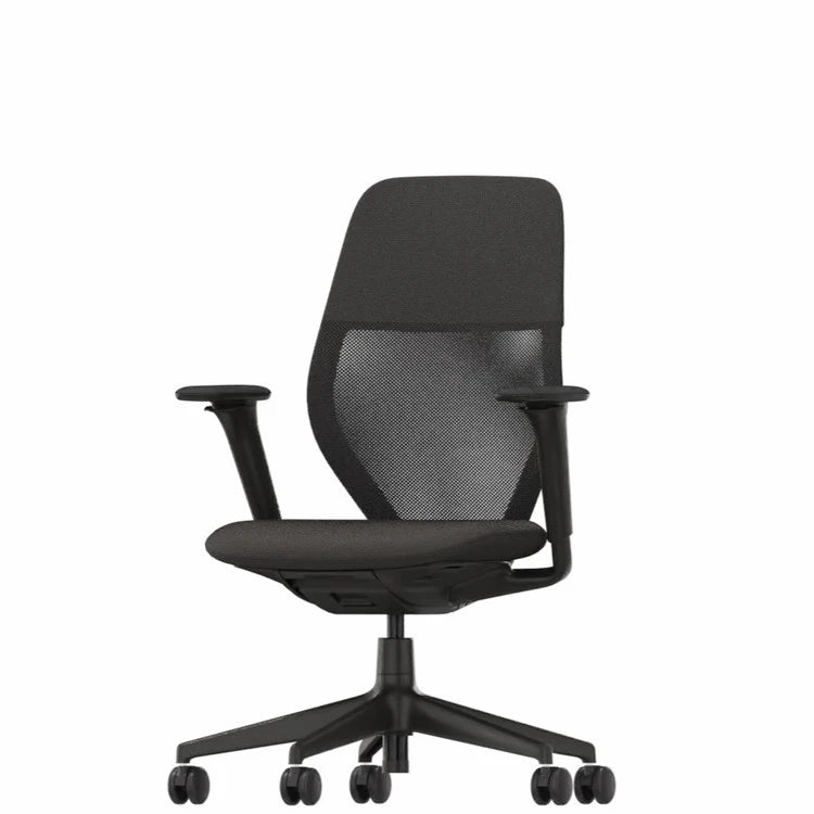 ACX Light Silk Mesh Nero X Net Nero Deep Black Office Chair - view 1