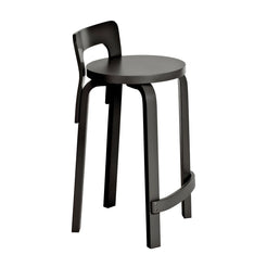 K65 High Chair Bar Stool Black Lacquered - view 1