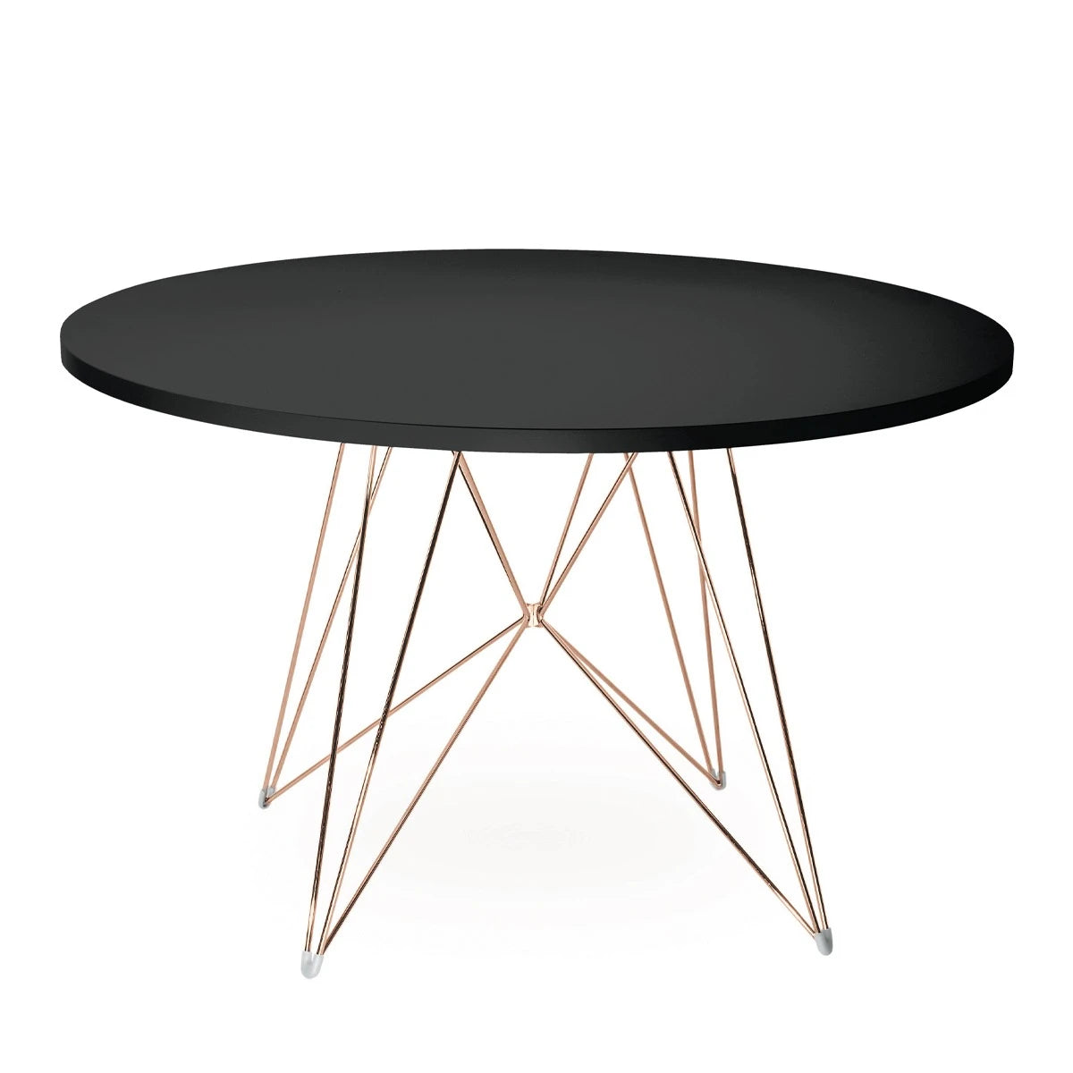 XZ3 round table 120 black-copper - view 1