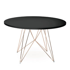 XZ3 round table 120 black-copper - view 1