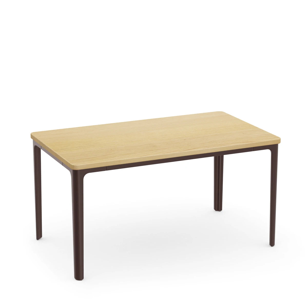 Plate Coffee Table Oak Chocolate 41 x 71 - view 1