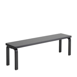 Bench 168B Solid Top 150 x 35 cm black - view 1